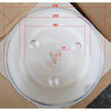 Тарелка для свч 315mm (с крепл.10коп.) 9800053, N712, 4.63.060.30, см. N712