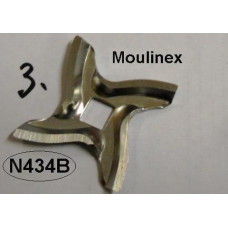 Нож для мясорубки moulinex (мулинекс) четырехгранник (квадрат) N434B