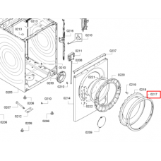 Обрамление люка для стиральной машины Bosch (Бош) внешнее - 11005261