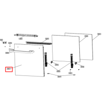 Стекло двери духовки Hansa (Ханса) внешнее - 9060857